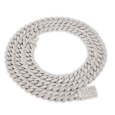 8MM 925 Silver 11.67CTW Pure Diamond 72.6gms Cuban Link ICED Chain 22In Necklace