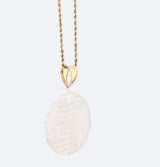 1/10th 10k Gold Bonded 925 Two Tone Ankh Cross Medallion Pendant 6.4gms Charm