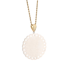 1/10th 10k Gold Bonded 925 Praying Hand Cuban Link Pendant Two Tone 9.6gms Charm