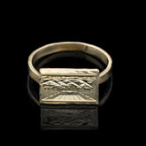 10kt Yellow Gold Mens Last Supper Religious Ring
