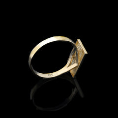 10kt Yellow Gold Mens Last Supper Religious Ring