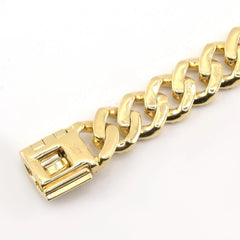 10k Yellow Gold 4.85 CTW Natural Round Diamond Cuban Bracelet 25.1g Armlet - 8"