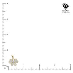 10k Yellow Gold 0.25CT Pure Baguette Diamond Butterfly w/ Wings Pendant 2g Charm