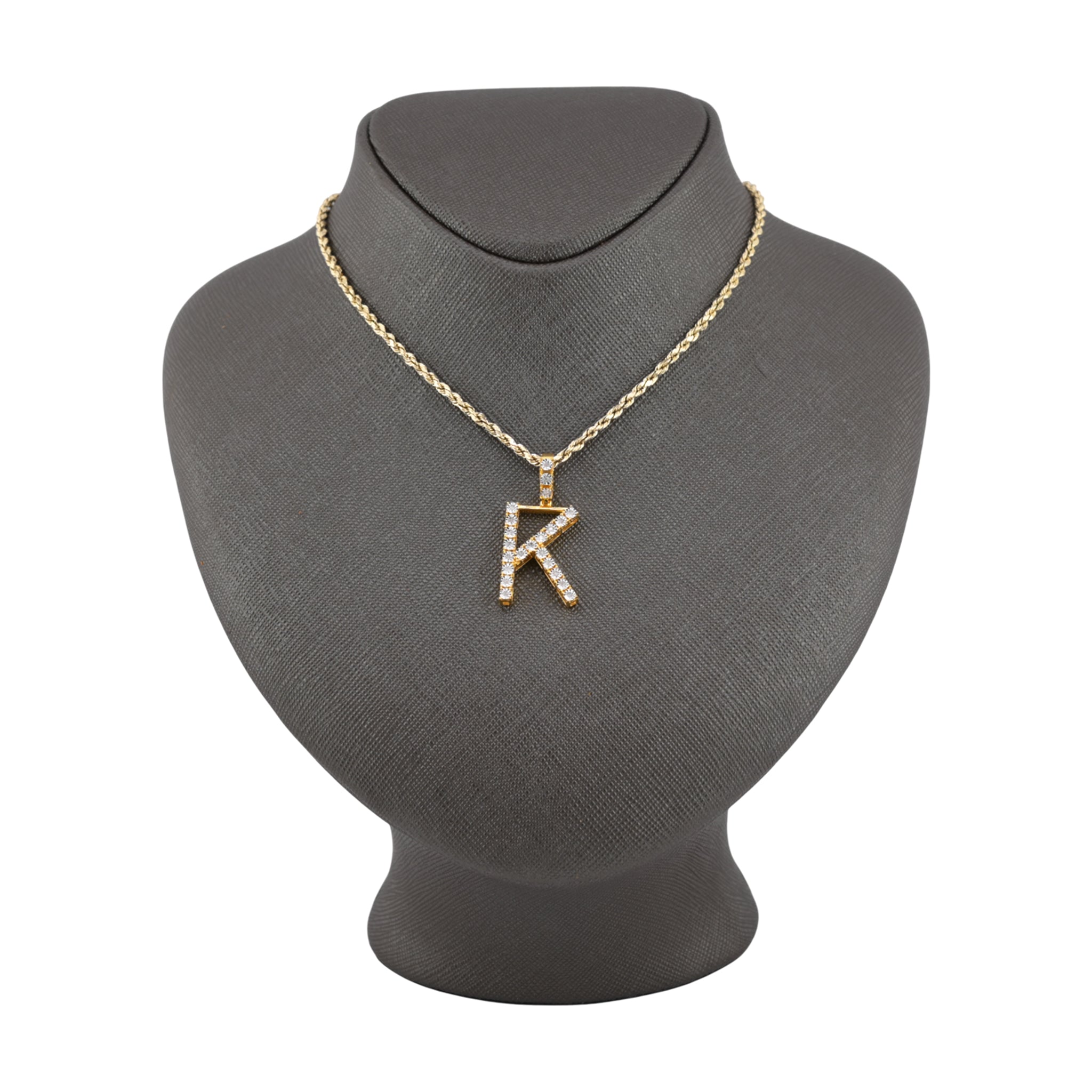 925 Silver Real Natural Diamonds 2 Grams All Initial Alphabets Pendant Letter Charm