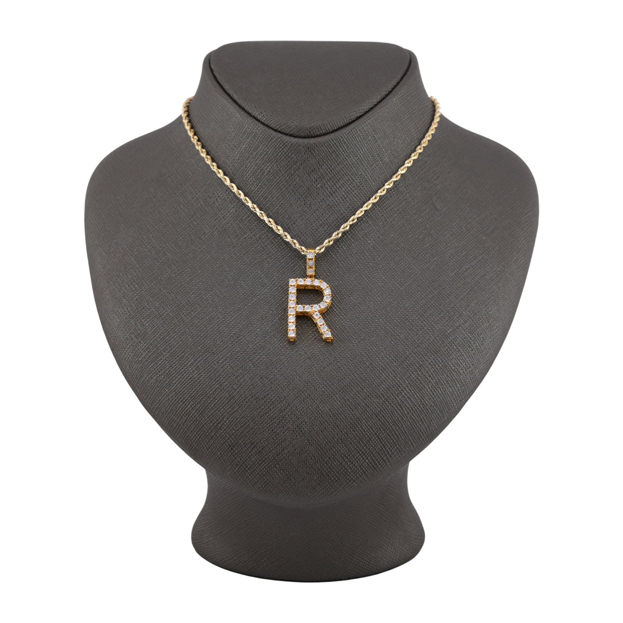925 Silver Real Natural Diamonds 2 Grams All Initial Alphabets Pendant Letter Charm