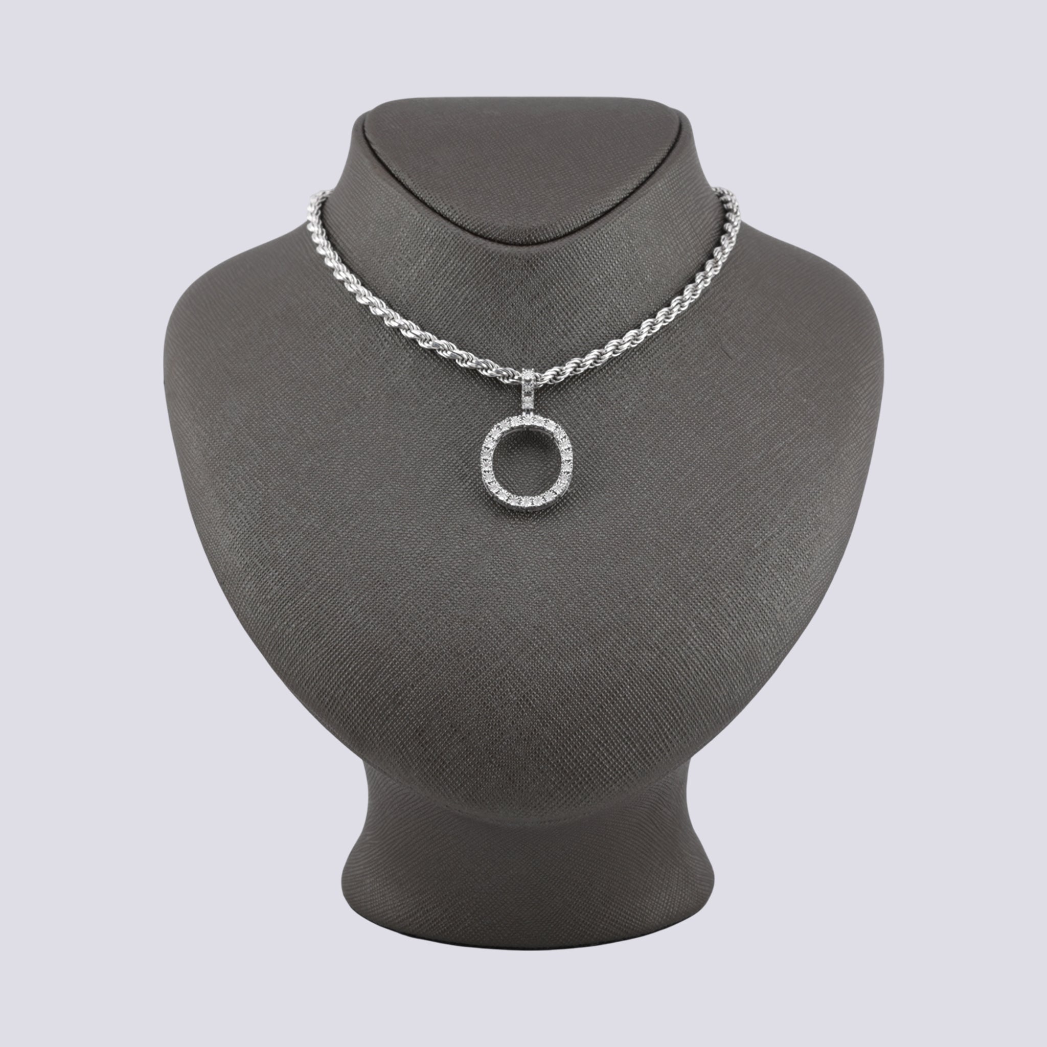 925 Silver Real Natural Diamonds 2 Grams All Initial Alphabets Pendant Letter Charm