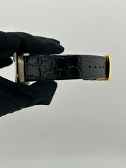 Rolex Datejust 36 Champagne Stick Dial on Generic Black Leather Strap Ref. 16233 1993