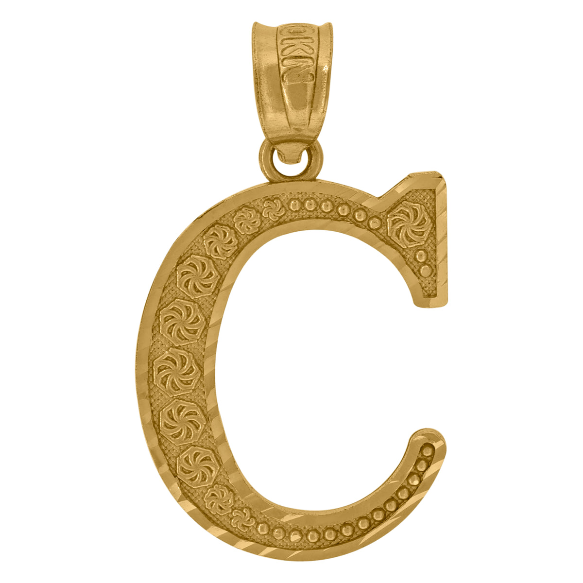 10kt Tri-Color Gold Womens Cubic Zirconia Cubic-Zirconia Sweet 15 Anos Quinceanera Charm Pendant