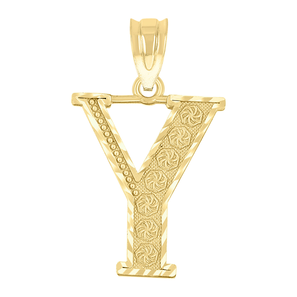 10kt Tri-Color Gold Womens Cubic-Zirconia Horseshoe Evil Eye 7 Clover Heart Good Luck Charm Pendant