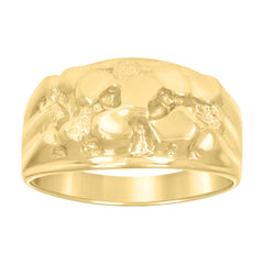 10kt Yellow Gold Womens Princess Cut Cubic-Zirconia Square Head Fashion Ring