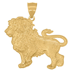 10Kt Yellow Gold Mens Cubic Zirconia Pharaoh Egyptian Charm Pendant