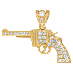 10kt Yellow Gold Mens Black Lives Matter Talking Charm Pendant