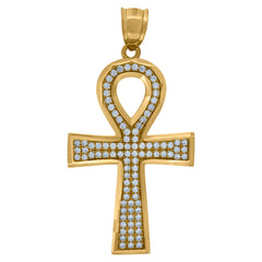 10kt Two-tone Gold Womens Multi-color Baguette Round Cubic-Zirconia Oval Medallion Guadalupe Religious Charm Pendant