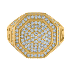 10kt Yellow Gold Mens Nugget Fashion Rings
