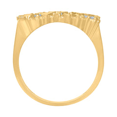 10kt Yellow Gold Mens Nugget Lady Of Liberty Medallion Charm Pendant