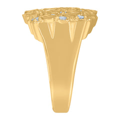 10kt Yellow Gold Mens Nugget Ring