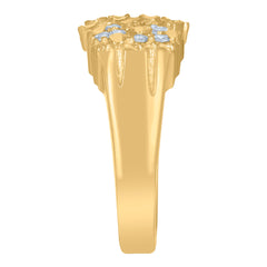 10kt Yellow Gold Mens Nugget Stud Earrings
