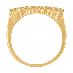 10kt Yellow Gold Mens Nugget Stud Earrings