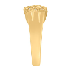 10kt Yellow Gold Mens Nugget Stud Earrings
