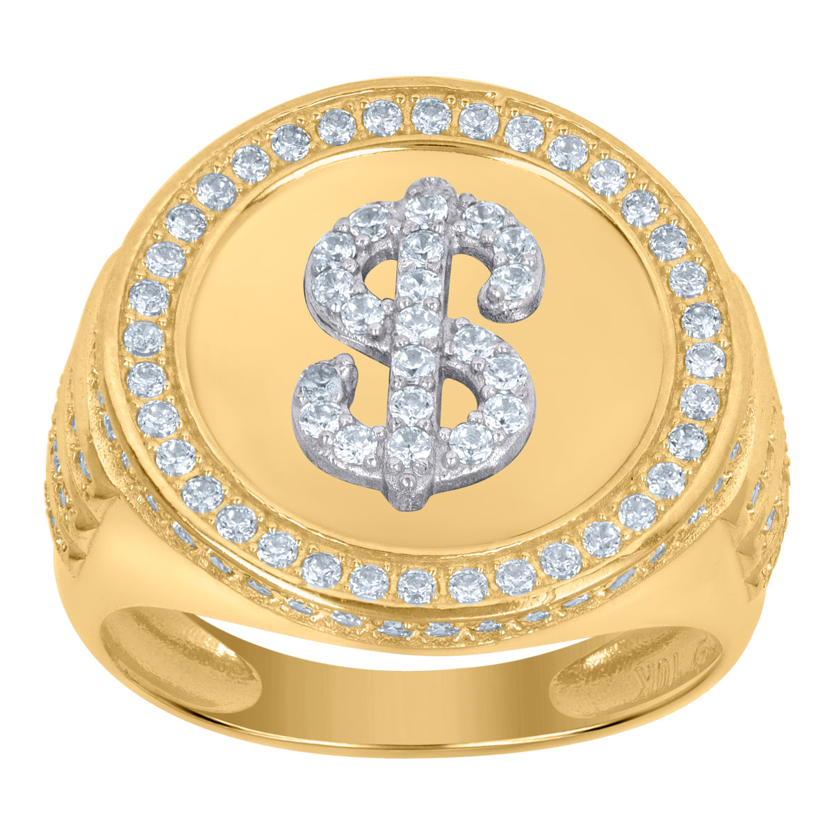 10kt Yellow Gold Mens Cubic-Zirconia Scorpio Charm Pendant