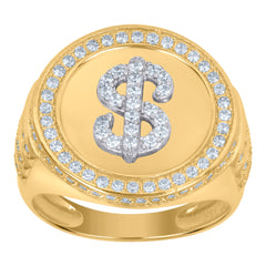 10kt Yellow Gold Mens Cubic-Zirconia Scorpio Charm Pendant