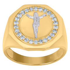 10kt Yellow Gold Mens Cubic-Zirconia Snake Reptiles Wildlife Charm Pendant