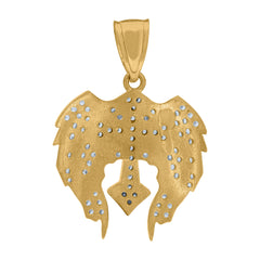 10kt Two-tone Gold Mens Jesus Last Supper INRI Cross Religious Charm Pendant
