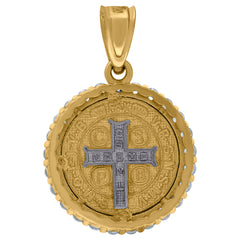 10kt Yellow Gold Mens Africa Country Globe Maps Charm Pendant