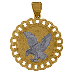 10kt Yellow Gold Mens Cubic Zirconia Passion Cross Religious Charm Pendant