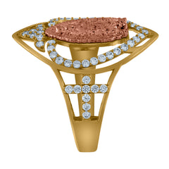 10kt Yellow Gold Two-Tone Diamond-Cut Mens Cross Crucifix Religious Charm Pendant