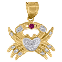 10kt Yellow Gold Mens Cubic Zirconia Eagle Bird Patriotism Charm Pendant