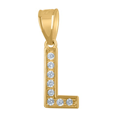10kt Two-Tone Gold Mens Princess Cut Cubic-Zirconia Religious Cross Charm Pendant