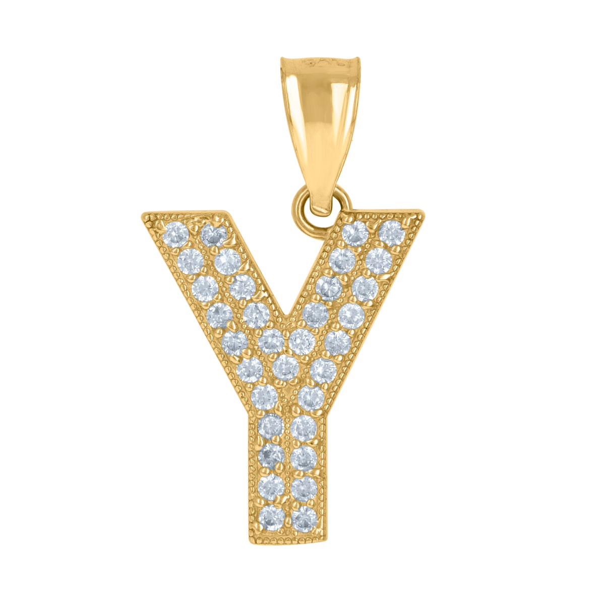 10kt Yellow Gold Mens Cubic-Zirconia Country Map Stud Earrings
