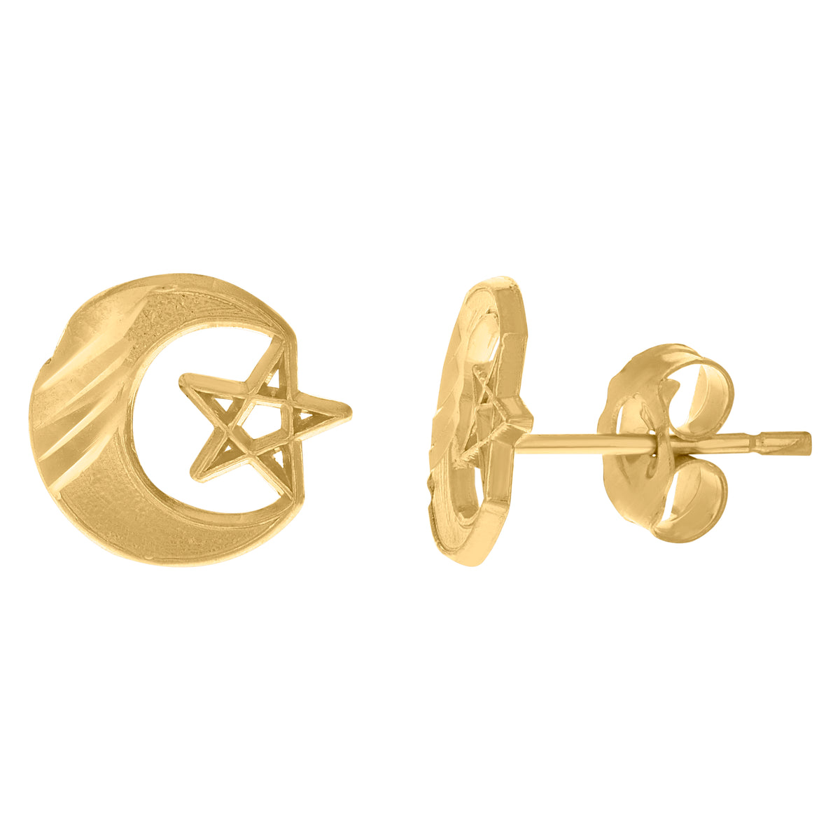 10kt Yellow Gold Mens Cubic-Zirconia Nugget Fashion Charm Pendant
