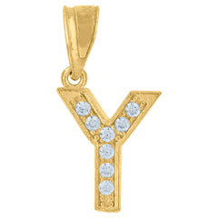 10kt Yellow Gold Mens Cubic-Zirconia Wildlife Bird Eagle Patriotism Charm Pendant