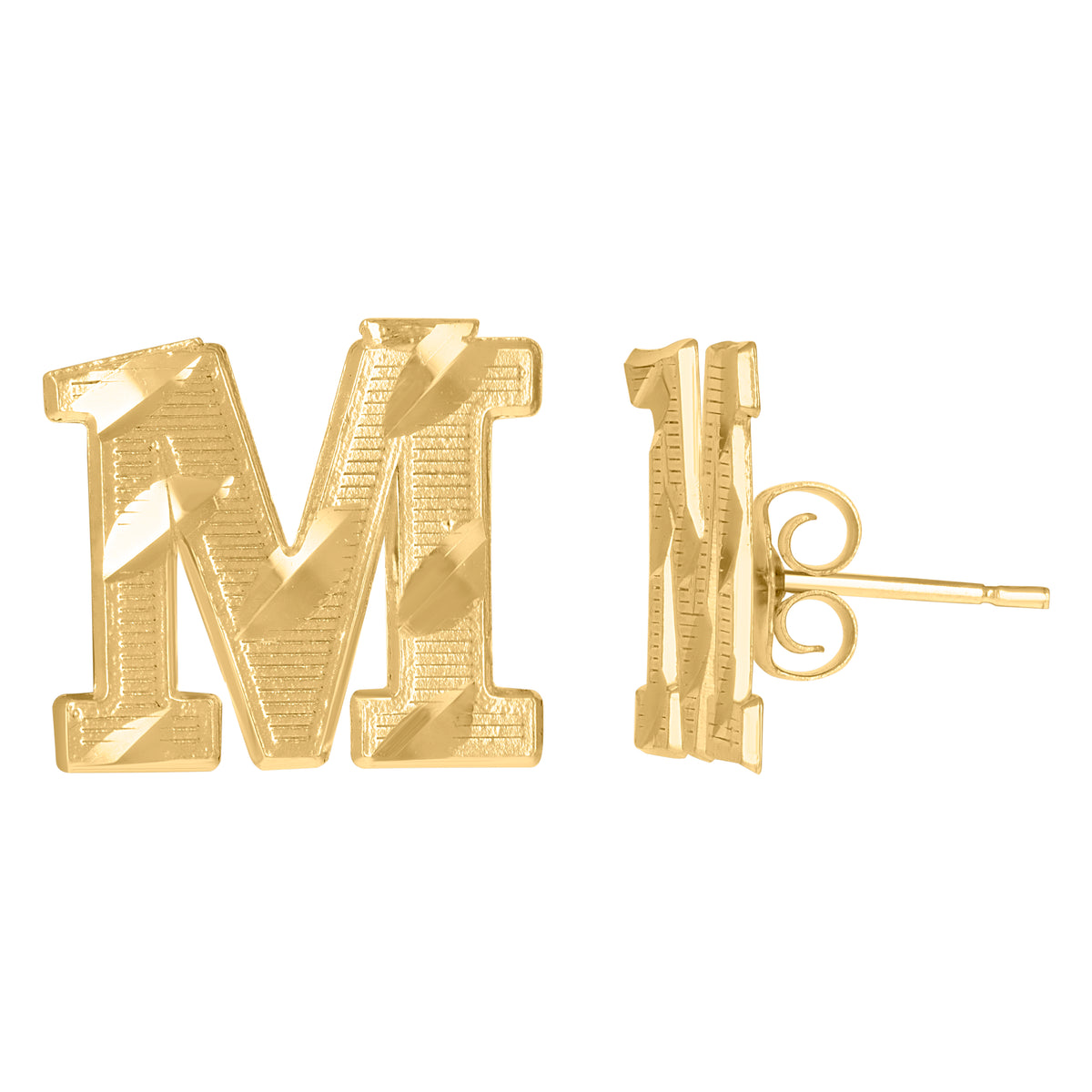 10kt Yellow Gold Mens Cubic-Zirconia Gun Charm Pendant