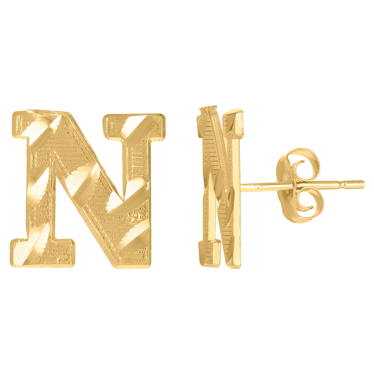 10kt Yellow Gold Mens Cubic-Zirconia Gun Charm Pendant