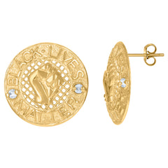 10kt Yellow Gold Mens Guadalupe Religious Oval Medallion Charm Pendant
