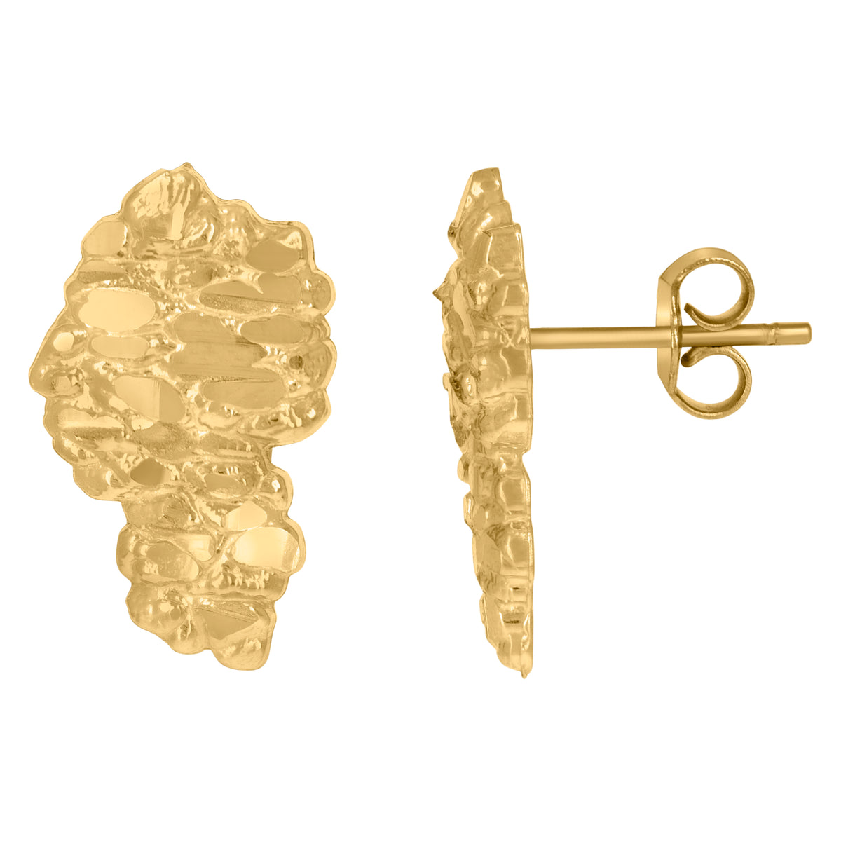 10kt Yellow Gold Mens Cubic-Zirconia Jesus Religious Cuban Link Charm Pendant
