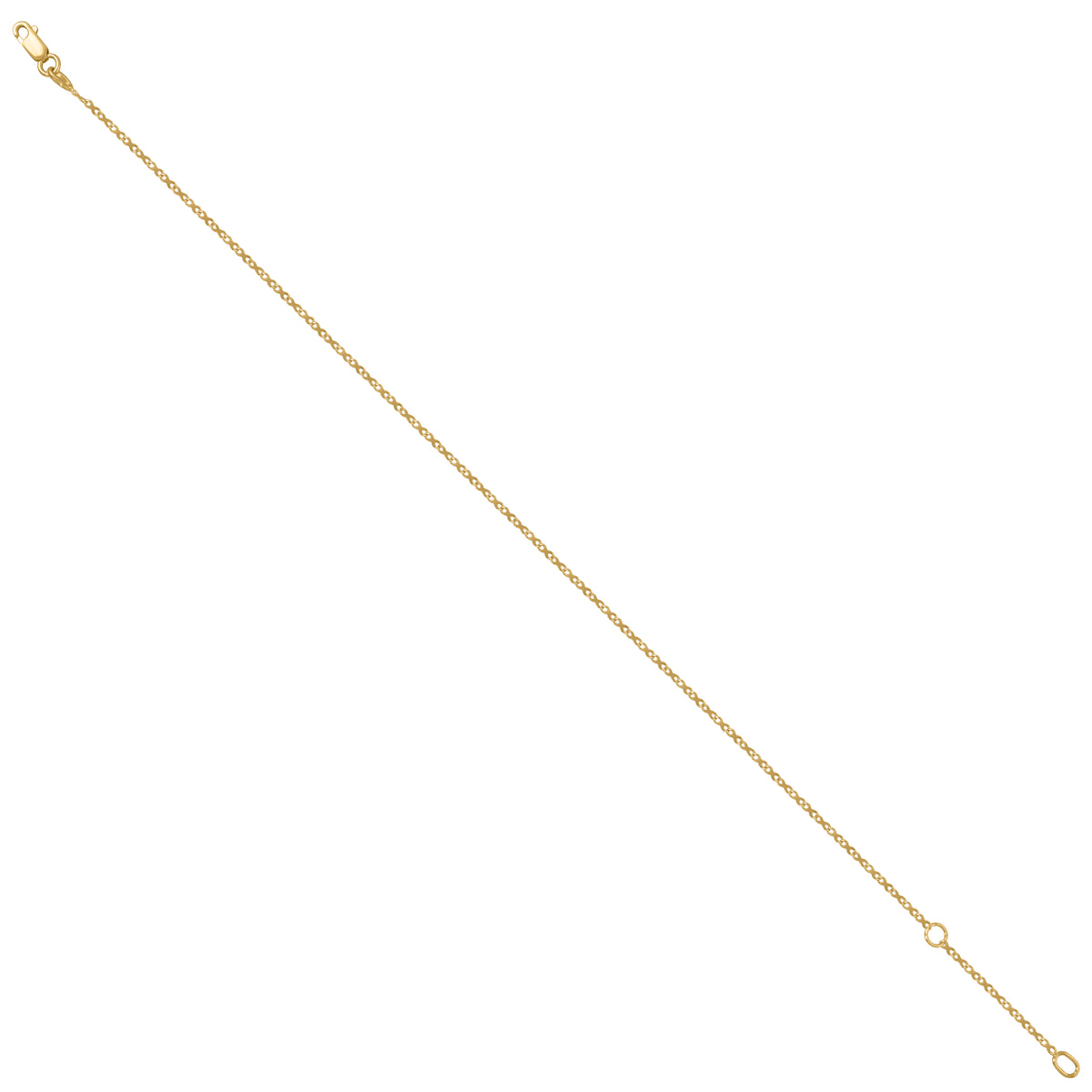 14Kt Yellow Gold Womens Chain Anklet