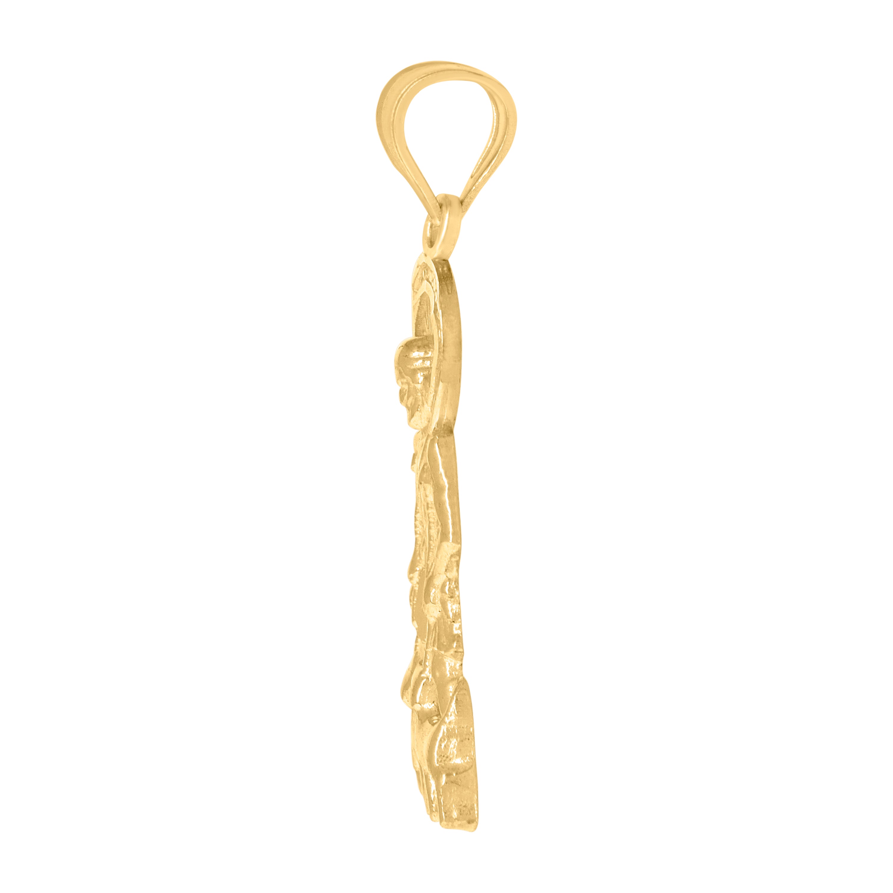 10kt Two-tone Gold Womens Cubic-Zirconia Triple Heart Charm Pendant