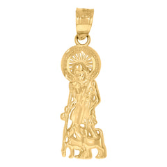 10kt Two-tone Gold Womens Cubic-Zirconia Triple Heart Charm Pendant