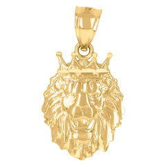 10kt Yellow Gold Mens Guadalupe Cuban Link Religious Medallion Charm Pendant