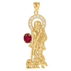 10Kt Yellow Gold Mens Jesus Religious Charm Pendant