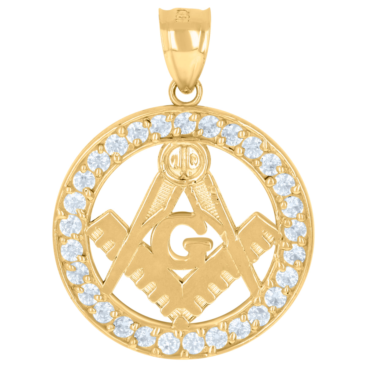 10Kt Yellow Gold Mens Jesus Religious Charm Pendant
