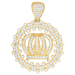 10kt Yellow Gold Mens Jesus Religious Charm Pendant