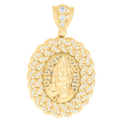 10kt Yellow Gold Mens Ankh Anchor Religious Charm Pendant