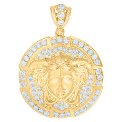 10kt Yellow Gold Unisex Initial A Alphabet Charm Pendant