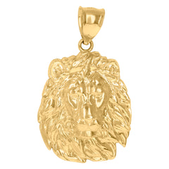 10kt Yellow Gold Mens Cubic Zirconia Medallion Fashion Charm Pendant