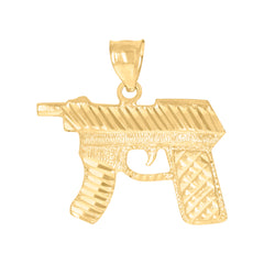 10kt Yellow Gold Mens Crown Queen Fashion Charm Pendant